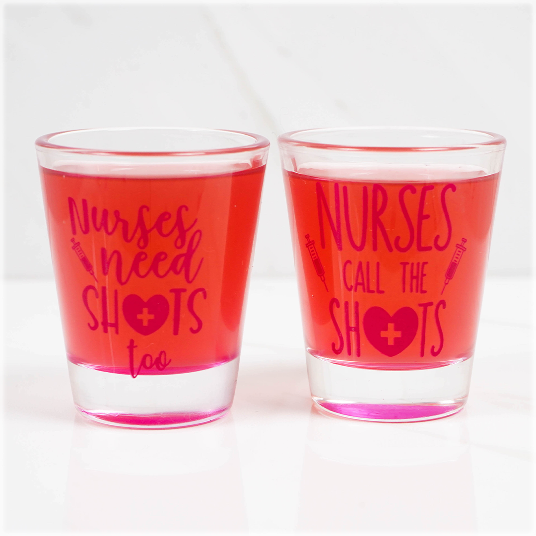 Red Cup Shot Glass Set