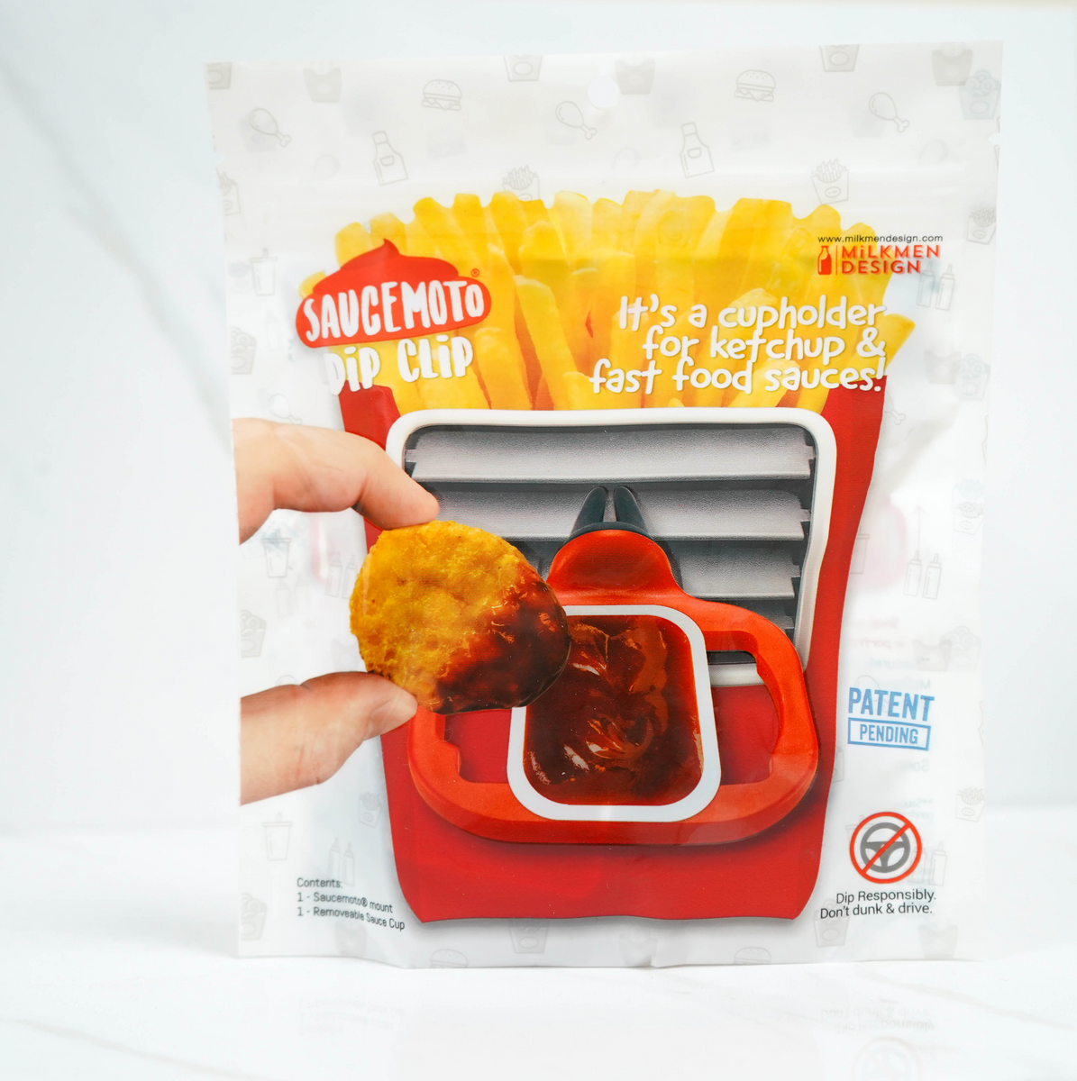 Saucemoto: An in-car dip clip for ketchup and dipping sauces by Milkmen  Design — Kickstarter