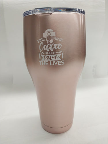 Coffee Then Lives Travel Mug