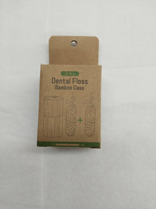 Dental Floss Bamboo Case + Refill