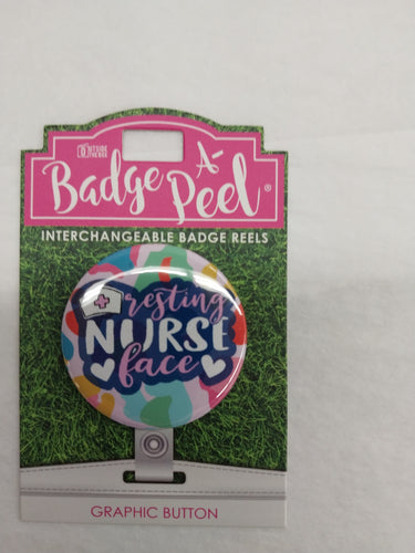 Resting Nurse Face Badge A-Peel