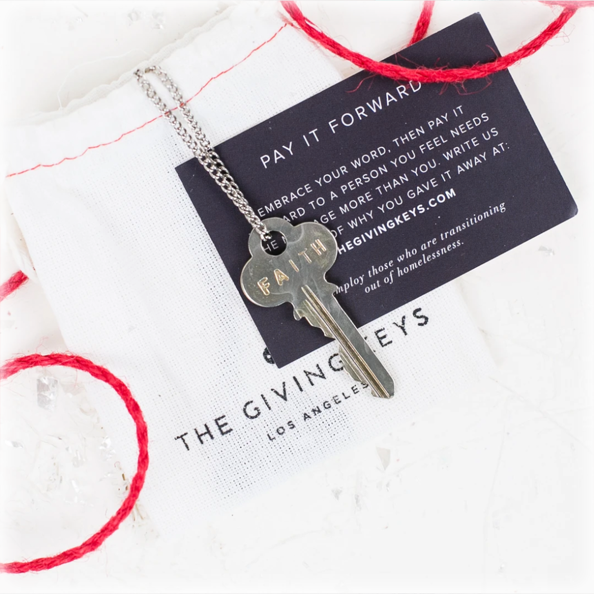 Pay it 2025 forward key necklace